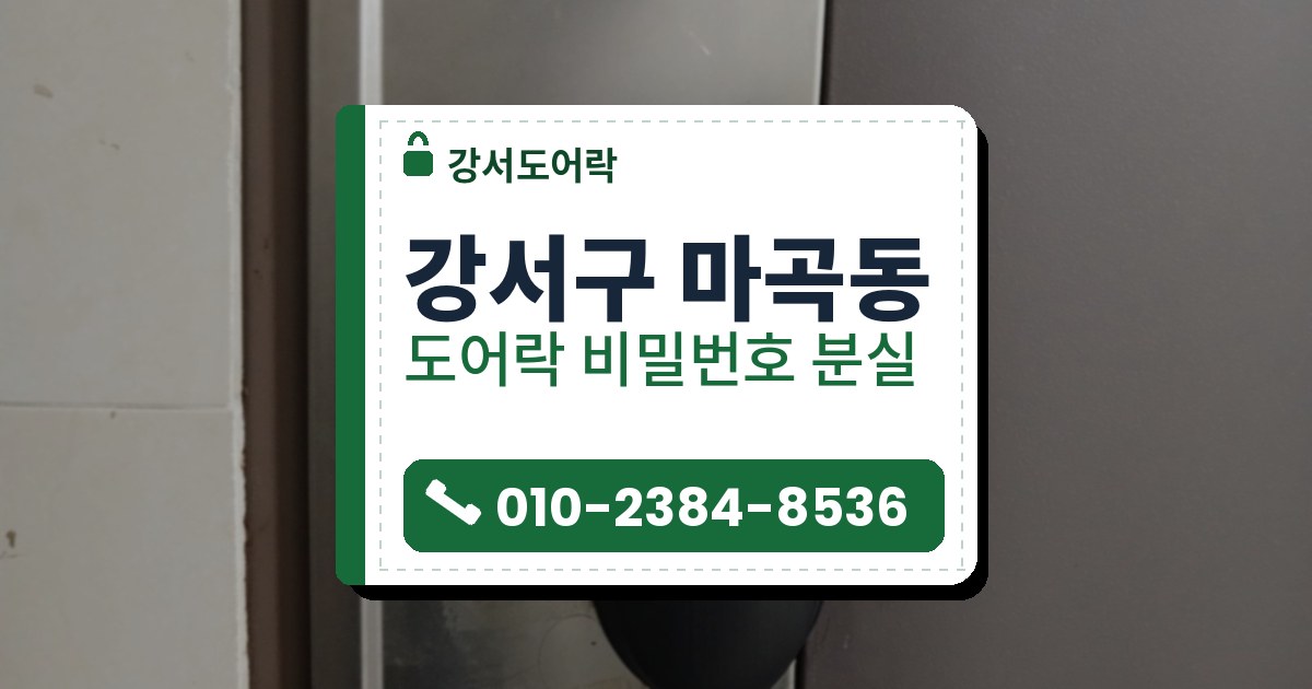 강서구 마곡동 출장 — 갈색 문 스테인리스 판 위 덮개 닫힌 검은 보조키 도어락